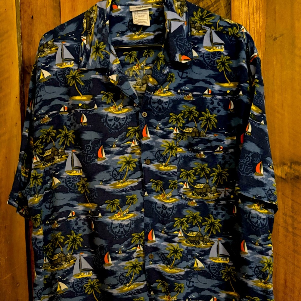 Men’s Disney “sailing” button down shirt